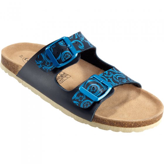 Pantolette,bedruckt,blau,36 36 | Blau