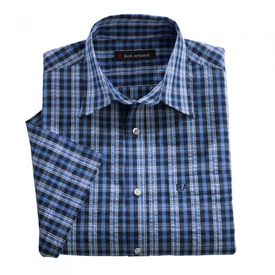 Karo-Seersucker-Hemd 