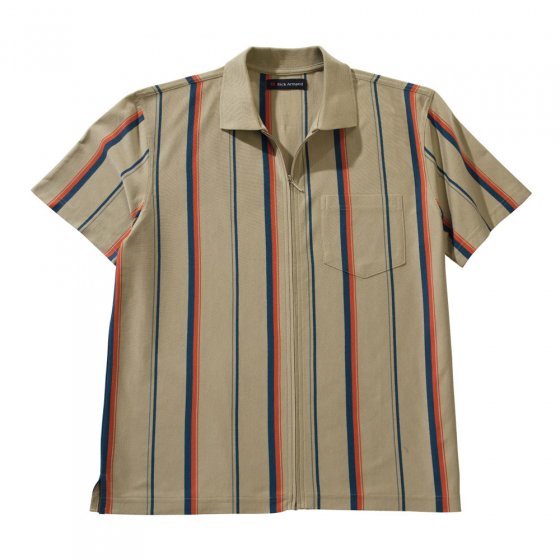 Poloshirt m.Ganzreißver.,beige XL | Beige