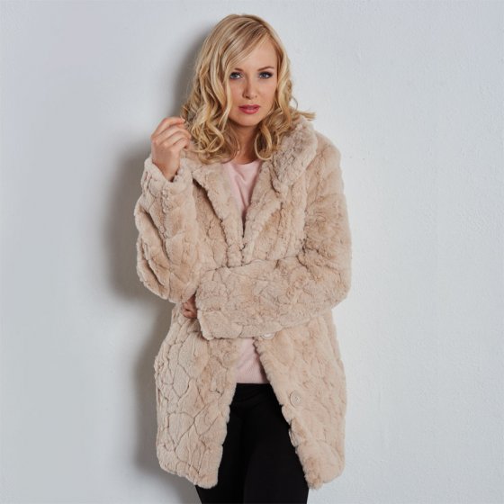 Webpelzjacke,beige,Gr. 48 48 | Beige