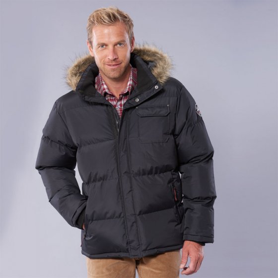 Nylonjacke in Daunenoptik