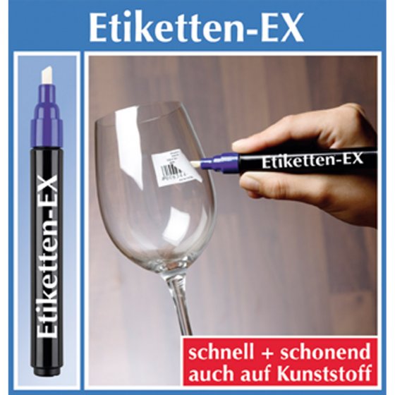 Etiketten-Ex - 2 Stück 