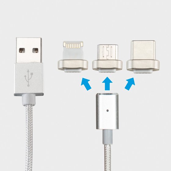 Magnetisches Ladekabel 3-in-1