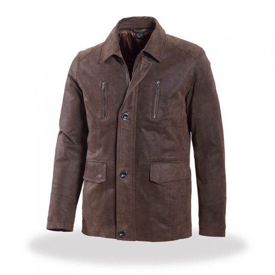 Herren Lederjacke,Braun 60 | Braun