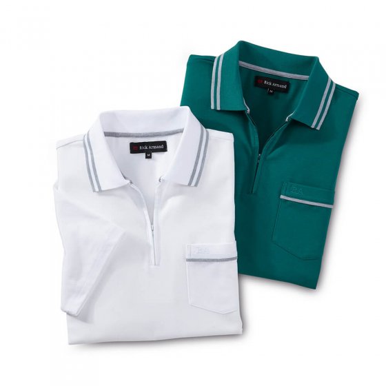 Poloshirt mit Zipperkragen