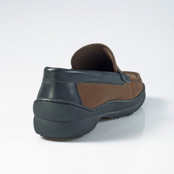 Slipper aus Veloursleder