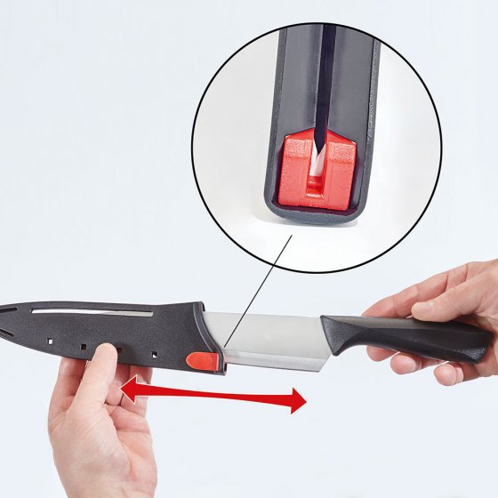 Messerset mit Messerschärfer 