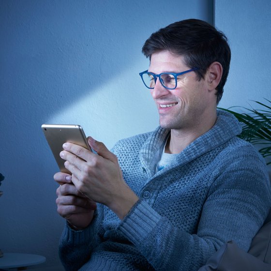 Blaufilter Vergrößerungsbrille