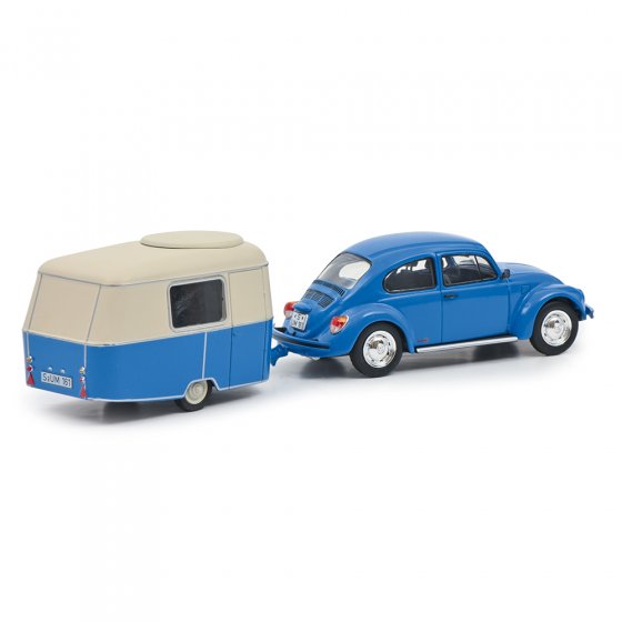 VW Käfer 1600i mit Wohnwagen 