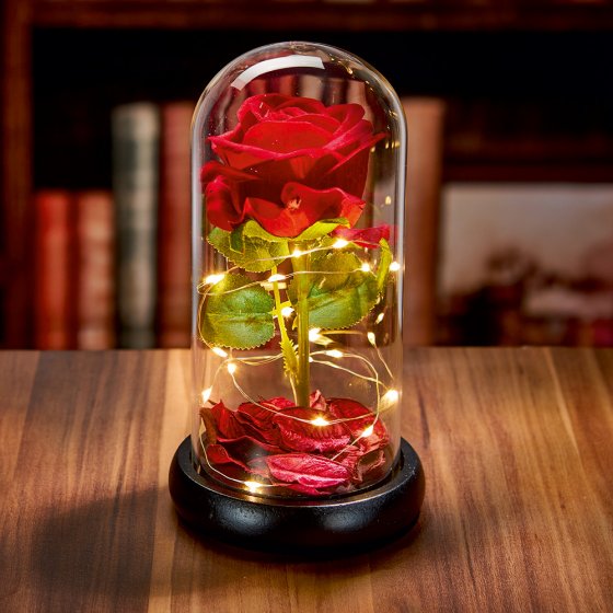 Ewige Rose im Glas 