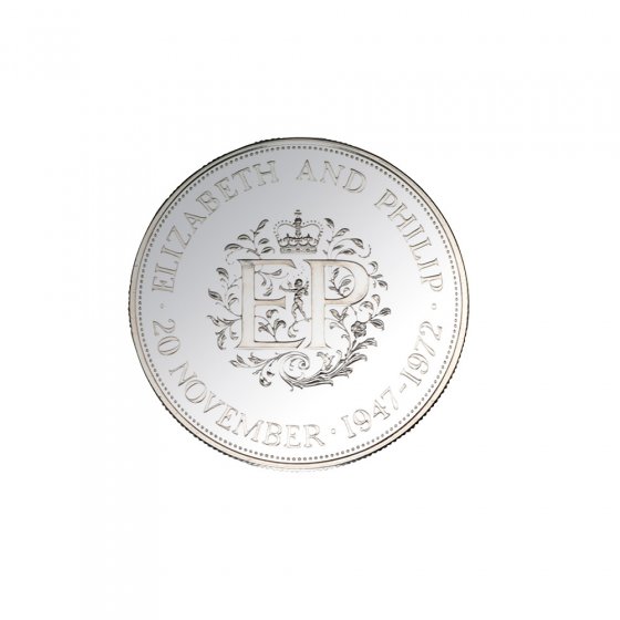 25 Pence Silberhochzeit Elisabeth II.  &  Prinz Philip 