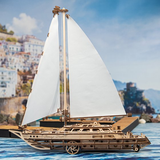 Holzmodell Segelboottraum 