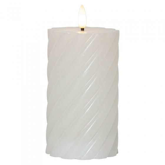 LED Stumpenkerze SWIRL 