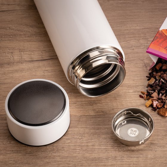 Thermoflasche mit Temperaturanzeige 