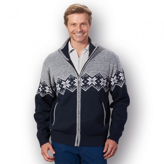 Strickjacke im Norwegerstil 