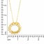 Halskette Gold 375 zweifarbig mit 14x Diamant zus. 0,10ct. - 2