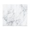 Herdabdeckplatten Set 2-tlg., Glas Marmor - 2