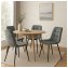 Stuhl Mesa Velvet Grau - 2