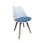 Stuhl Atlanta Weiß, Webstoff Blau - 2