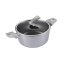 Bratentopf mit Deckel Metallic Silber 24 cm - 2
