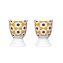 Eierbecher Porzellan 2er-Set Retro Flowers - 2