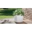 Blumentopf mit Wasserspeicher Nessa rund weiß - 2