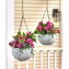 Blumenampel Nessa Rattanoptik Weiß - 2