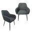 Stuhl Albany Waffle Grau 2er-Set - 2