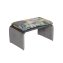Polsterhocker B/H/T 61 x 34,5 x 40 cm Vance Dreamy Forest Grau - 2
