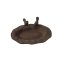 Dekorative Vogeltränke aus Metall braun Gartendekoration - 2