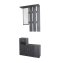 Garderobe Beton mit Spiegel Schrank und Ablage für Flur Diele oder Eingangsbereich - 2