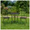 Gartentisch mit 2 Stühlen Curly Braun - 2