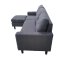 Polstercouch mit variabler Ottomane Reva Grau - 2