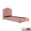 Polsterbett 90 x 200 cm Yoris Pink - 2