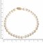 Armband Gold 585 mit weißen Perlen 20cm - 2