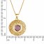 Halskette Gold 333 mit echtem Amethyst 8mm - 2