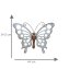 Metall Wanddekoration Schmetterling 44x35 cm dekorativ Vintage Look - 2