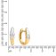 Ohrring 375/- Gelbgold 2farbig Zirkonia - 2