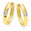 Ohrringe Gold 585 mit 2 Brillanten zus. 0,02ct. - 2