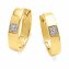 Ohrringe Gold 585 mit 6 Brillanten zus. 0,03ct. - 2