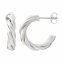 Creole 925 Sterling Silber rhodiniert twisted medium - 2