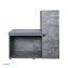 Schuhschrank mit Sitzbank Thekla Betonoptik - 2