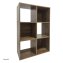 Standregal Eiche 6 Fächer 60 x 90 x 30 cm vielseitig als Regal oder Raumteiler - 2