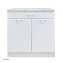 Küchenunterschrank Jenna Country Weiß 80 cm mit Schublade - 2