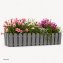 Blumenkasten mit Wasserspeicher Nessa 75 cm Grau - 2