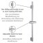 Duschstange Mod. Classic Chrom 70 cm, 70 cm - 2