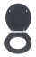 WC-Sitz Mod. Morra Anthrazit Matt, Universalform, aus massivem MDF - 2