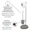Stand WC-Garnitur Mod. Pebble Stone Grey, aus Polyresin - 2
