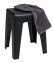 Badhocker Mod. Kumba Schwarz, stabile Qualität aus Kunststoff - 2