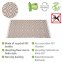 Badematte Mod. Altai, hergestellt aus recycelten PET-Flaschen (100 % Polyester) - 2